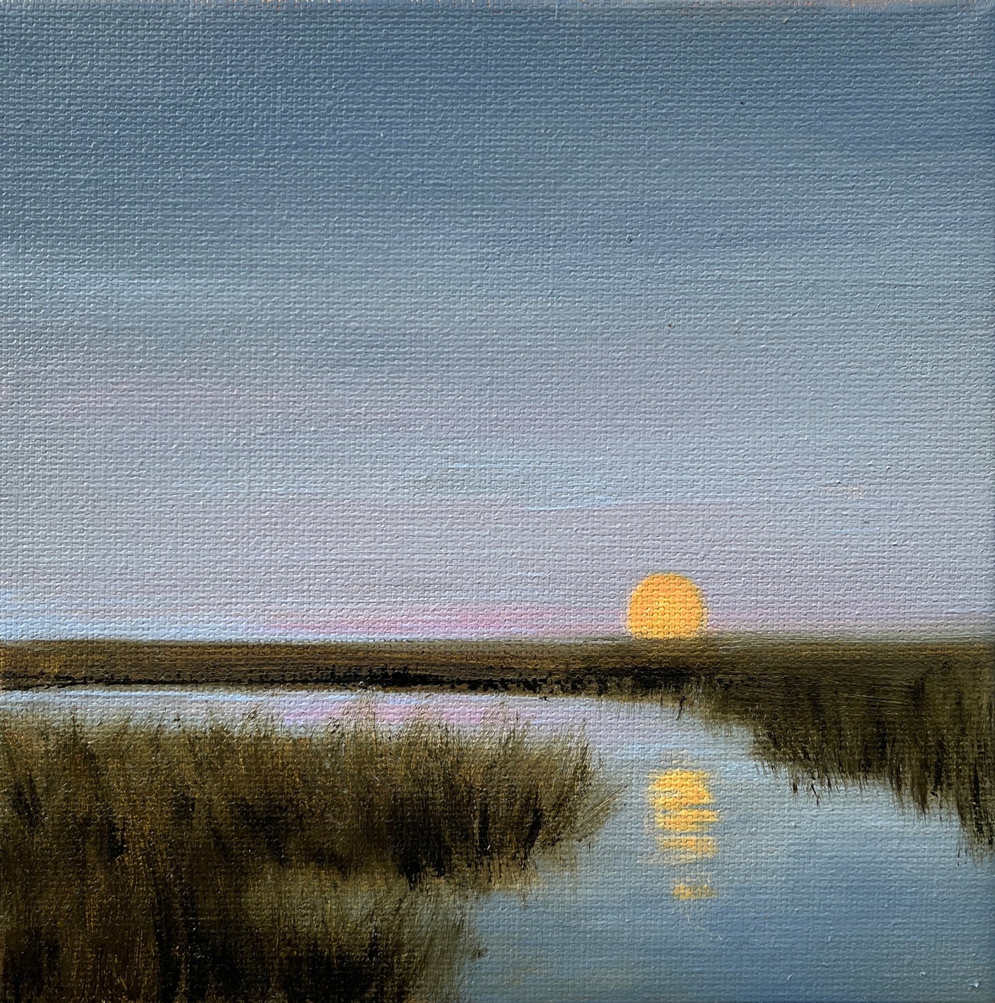 “Full Moon Over Marsh”