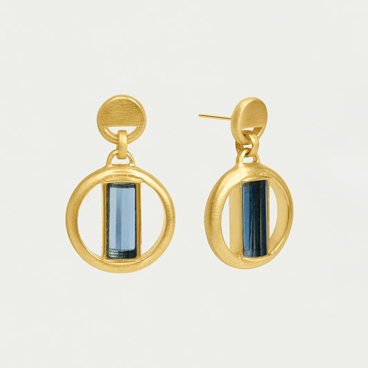 Signature Revival Gemstone Droplet Earrings
