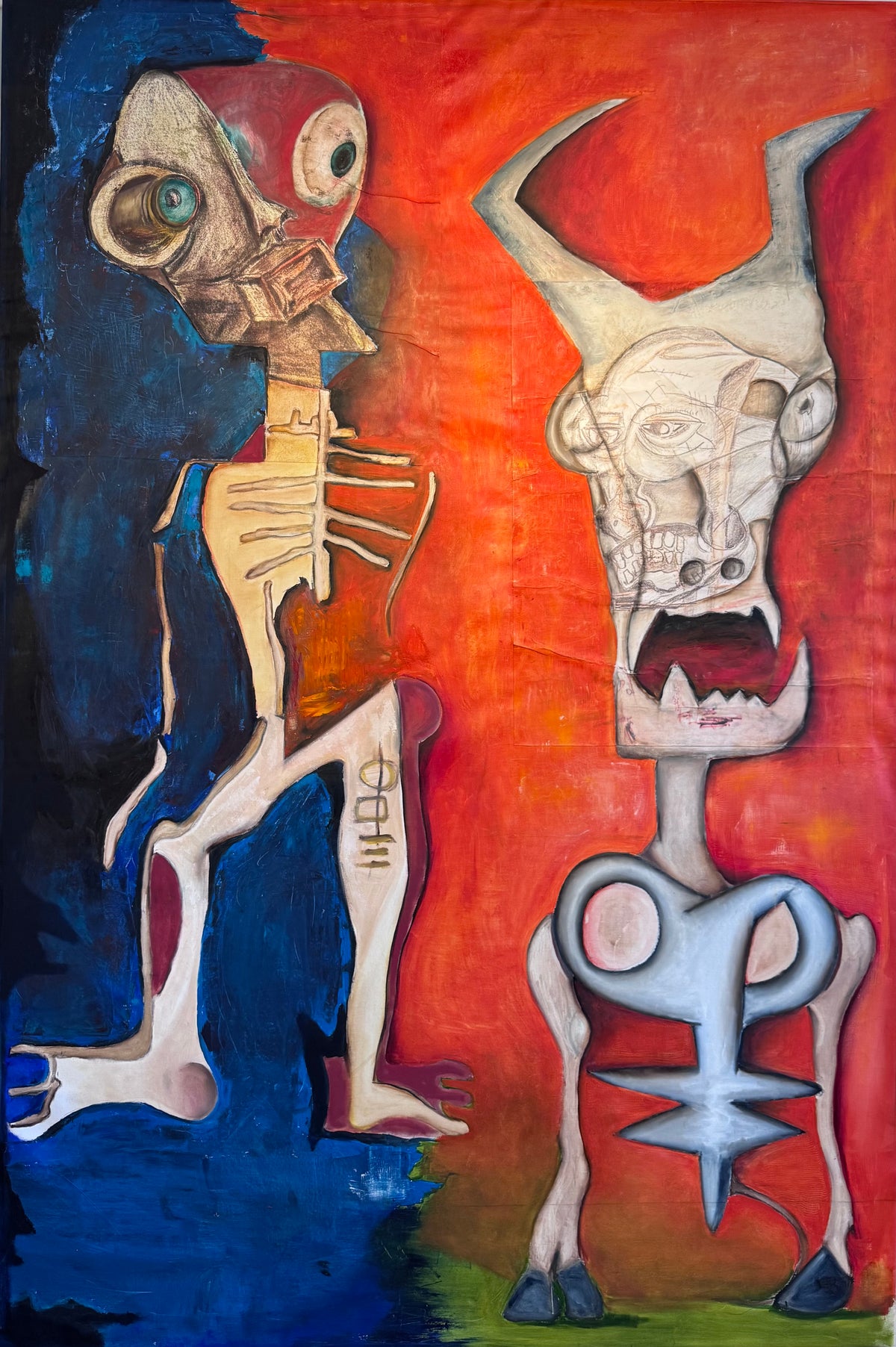 "Man and Bull"