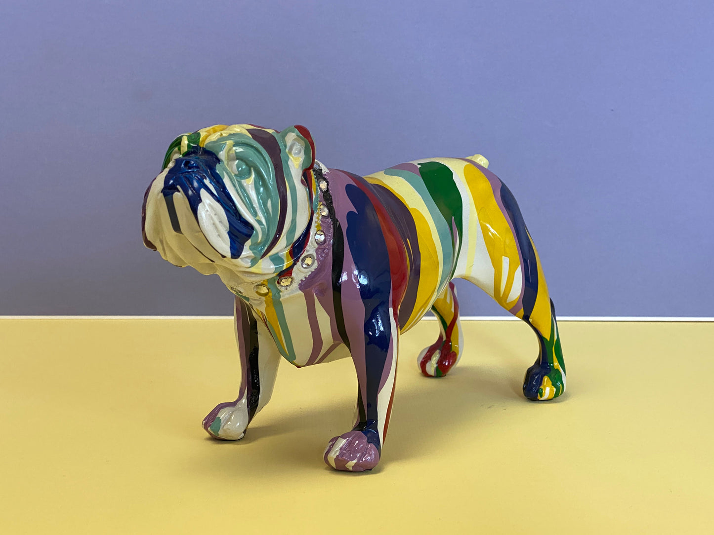 Bulldog with Graffiti