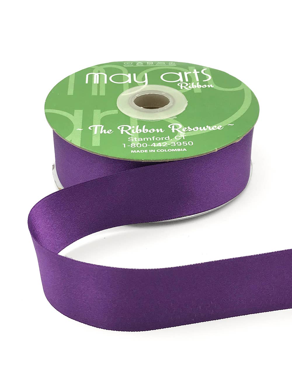 ~1.5" (38MM) Double Face Satin Ribbon, Royal Purple