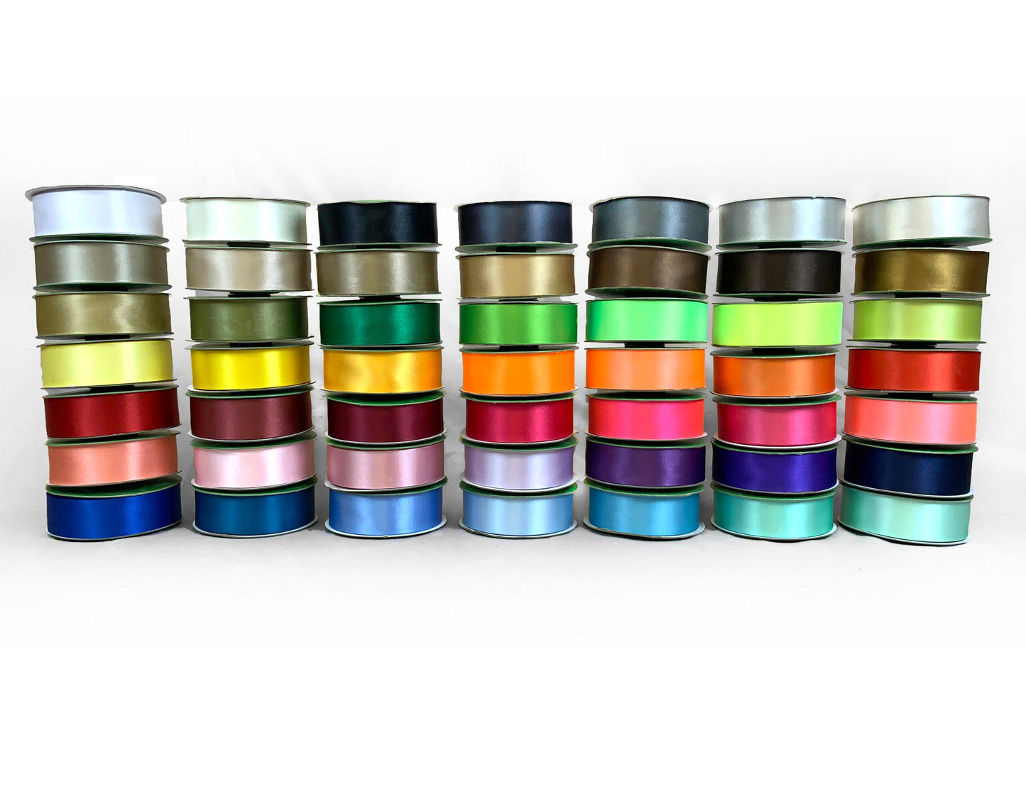 ~1.5" (38MM) Double Face Satin Ribbon, Celery Green