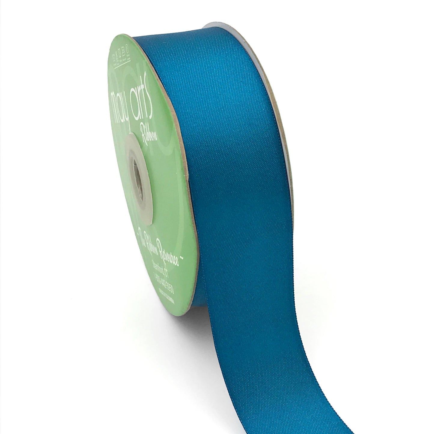 ~1.5" (38MM) Double Face Satin Ribbon, Teal